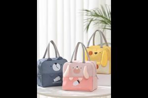 Cute Animal Kid Food Oxford Cloth Portable Thermal Lunch Bag Bento Bag Budak Beg Makanan 可爱动物午餐包