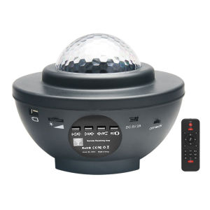 1pc USB Starry Projector Light Music Ocean Wave Projector Light Star Sky Projector Night Light with Bluetooth Music Speaker