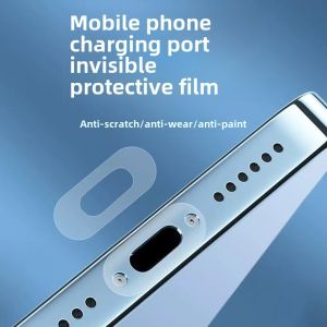  16/15/14 pro Mobile Phone Charge Port Protective Film Type-C Interface Anti-Scratch Adhesive Cover Digital Accessories