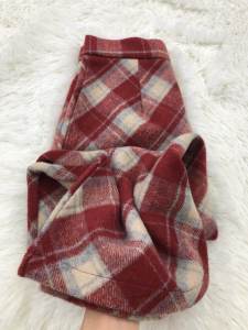 plus Size Plaid Woolen Mini Skirt Womens Korean Style High Waist A-Line Wrap Body Long Skirt Commute Spring Season Zipper