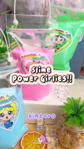 POWER GIRLIES SLIME BY SLIME BINTARO || TOFU SLIME || SLIME LUCU || SLIME UNIK