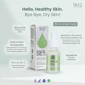 Face Oil SR12 Natural Serum Anti Aging Mengencangkan Kulit Wajah Mencerahkan BPOM Skincare Murah Glowing