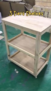 Pre-order Moveable Storage Unit (Wooden) [ETA 7 working days to ship out]