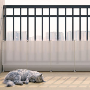 Dog Balcony Terrace Safety Protective Grating Stop Cat Anti-Jump Escape-Proof Fence Windproof Baffle Isolation Door Pet Fence