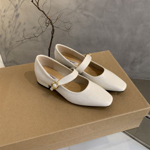 Giày Cao Gót Cổ Điển Cho Nữ Giày Cao Gót Mary Jane Cổ Điển Giày Cao Gót Mũi Nhọn Đế Cao Su Mùa Xuân