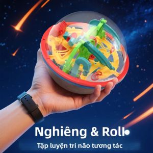 Trò Chơi Xếp Hình 3D Với 100 Chướng Ngại Vật Mê Cung Đường Ray Bi Thép Để Rèn Luyện Trí Não Quà Tặng Sinh Nhật Cho Bé Trai Bé Gái Đồ Chơi Dành Cho Cả Nam Và Nữ
