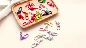 Multicolor Alloy Lobster Buckle - Baked Enamel Minimalist Organizer Hook