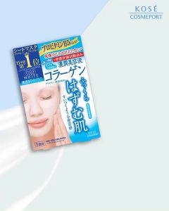 Mặt Nạ Giấy Cấp Ẩm Dưỡng Trắng Da Kose Clear Turn White Mask CO E( 5 Miếng/Hộp )