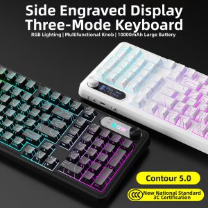 B.O.W | Contour Side-Engraved Mechanical Feel Tri-Mode Keyboard