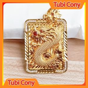 Mặt dây chuyền rồng nam đính đá CZ lại cao cấp tinh xảo M823-230 Tubi Cony