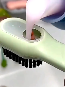 🔥SG Ready Stock🔥 Multi-functional automatic liquid discharge shoe brush deep cleaning brush shoe cleaning tool