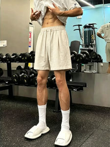 Quần Short Cắt Xéo Tencel Giữ Lạnh Kiểu Vải Linen
