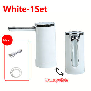 Electric Water Pump Bucket Water Suction Device Portable USB Charging Water Intake Tool for Household Office Outdoor Daily Use