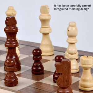 32Pcs Catur Kayu Internasional Wood Chess