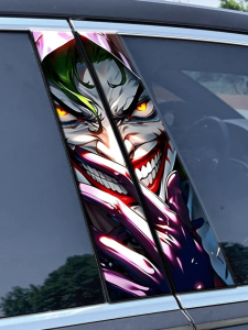 Joker Xe B-Trụ Cột Sticker DIY Graffiti trung tâm xe hơi Cột Phim Hoạt Hình Bìa Vết Trầy Xăn Trang Trí Nội Thất Đề-can chống thấm nước