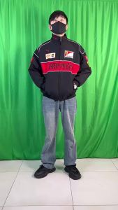 F1 Embroidered Racing Jacket Thin Spring Autumn Coat European and American Style Motorcycle Riding Jacket Retro American Ferrari
