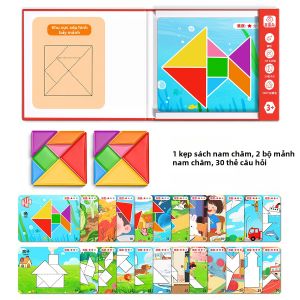 STARRY ARK | Bộ Đồ Chơi Tangram Từ Tính Giáo Dục 3-6 Tuổi