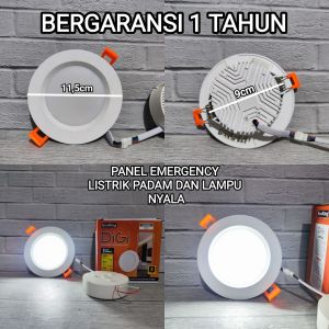 ECOKING DIGI EPL3109 DOWNLIGHT EMERGENCY LED PANEL LIGHT 9W 9 WATT SNI CAHAYA PUTIH BAGUS KUALITAS TERBAIK
