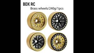 Mâm Xe Mạ Đồng Nặng Kiểu Beadlock Đường Kính 1.9 Inch Dành Cho Xe RC Crawler 1/10 TRX4 TRX6 Axial SCX10 III AXI03006 YK4082 - 240g 1 Cái