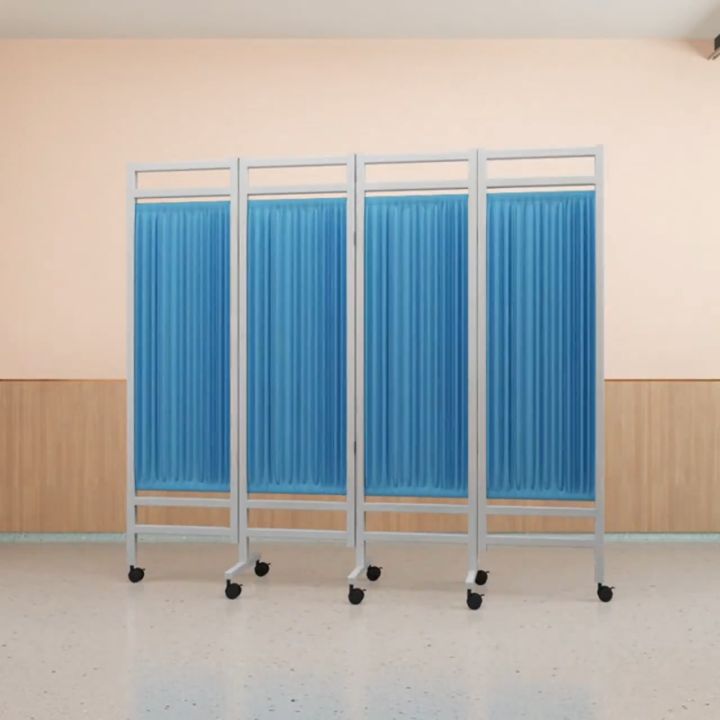 【Ready Stock】 Partition Medical Screen Hospital Iron Fabric Partitions