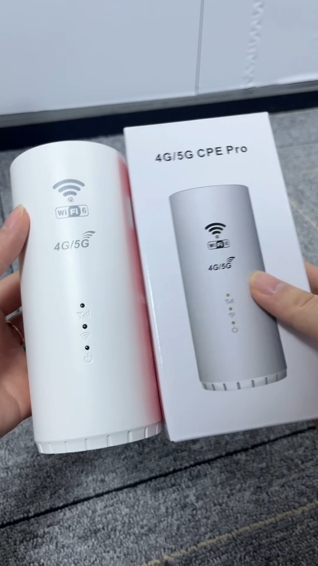 เราเตอร์ WiFi6 ทรงกระบอกแนวตั้ง 4G/5G Router wifi ใช้ได้กับซิมทุกเครือข่าย เสียบใช้เลย ไม่ติดตั้ง