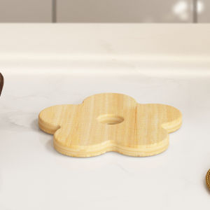 YUHONG | Heat Resistant Wood Coaster Creative Petal Shape