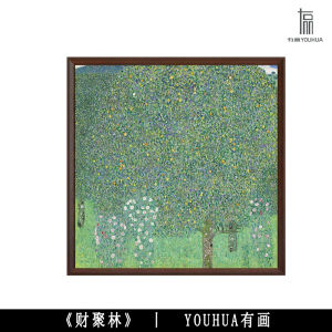 Luxurious Hand-Painted Oil Decorative Artwork New Chinese Style Study Room Retro Monet Purely Crafted from Mainland China