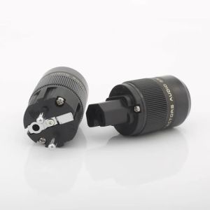 HiFi Audio EU Power Plug European Sockets 15A C13C15 IEC Connector for DIY CD Amplifier AC Power Cable