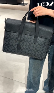 Origina bag COACH Mens briefcase Sullivan briefcase classic mens logo shoulder bag double-shoulder bag