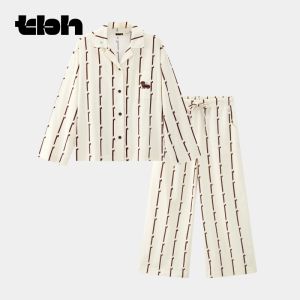 T-B-H | Couples Dachshund Print Tencel Cotton Loungewear