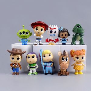 Anime Figures Cartoon Toy Story Woody Buzz Lightyear Jessie Alien Action Figure Collectible Model Toys Kids Christmas Gift