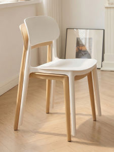 Simplicity Durable Comfortable Stackable Plastic Dining Chair