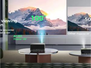 [NEW STOCKS]100% Original 2in1 Portable Movie Screen and 4K HD Home Mini Projector 16:9 Movie Screen Anti-glare 100 in Bundle Cinema