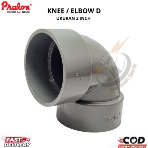 Knie 2" inch D (PRALON )/ KNEE 2" inch PVC/Elbow 2 inch/Keni 2" inch PVC/Fitting Pipa L Belokan pipa