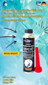 Dung Dịch Vệ Sinh Cảm Biến Oxy Bầu Lọc Khí Thải Catalytic Xe Báo Lỗi Cá Vàng BLUECHEM - OXICAT - 300ml