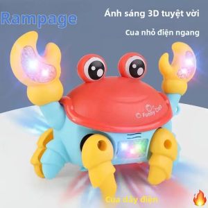 Đồ Chơi Cua Điện Tử Cho Trẻ Em - Đồ Chơi Bò Đi Chuyển Động Có Nhạc Đèn Tương Tác Quà Tặng Cho Trẻ Em Từ 14 Tuổi Trở Lên Dùng Được Cho Cả Bé Trai Và Bé Gái