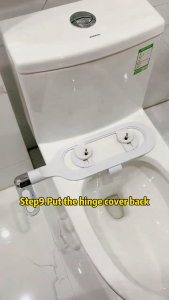 Bathroom Toilet Bidet Non Electric Bidet Touch Style Hand Free Dual Nozzle Washing (Hip wash)