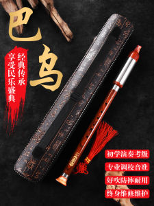 Bawu Horizontal Blowing Resin Vertical Blowing Redwood-like C Key B Tune G Tone F Tune Primary School Adult Playing Beginner Musical Instrument Bawu