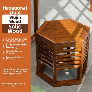 LANJUXIN | Solid Rosewood Saddle Stool Multipurpose Bench