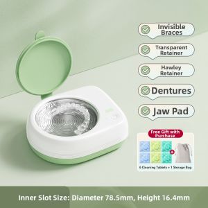PROTEFIX | Portable Ultrasonic Retainer and Denture Cleaner for teeth retainer