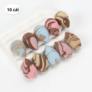 Bộ Bông Phấn Trang Điểm Mini Dùng Được Cả Khô Và Ướt Phù Hợp Với Mọi Loại Da - Gói 10/20/30/50/100 Cái Chất Liệu Polyurethane