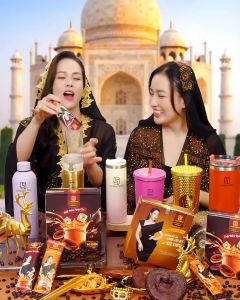 Combo 2 Hộp Cà phê  Đông Trùng + Linh Chi Nhật Kim Anh cà phê hòa tan Laura Coffee (Hộp 10 gói)