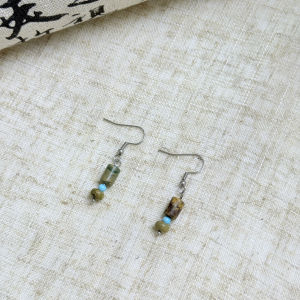 Handmade Natural Stone Earrings Original Allergy-Free Hook Vintage Style Womens Fashion Jewelry Versatile Gift Pair