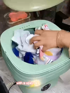 Washing Machine 12L Capacity with Spin-Dry Basket Foldable 3 Modes and Travel-Friendly