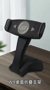 Wide Base Stable Multifunction Foldable 360 Degree Anti-Slip Rotatable Desktop Tablet Mobile Phone Holder Stand Adjustable Desk Tabletop Mount Bracket Stents For Cashier Ipad Air Pro Mini Smartphone Samsung Galaxy Tab LRW9 Pemegang Telefon Handphone