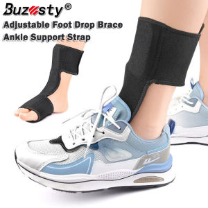 Buzesty chân lên Brace hỗ trợ vùng chân có thể điều chỉnh chân thả đai quấn mắt cá chân cho đi bộ đa mục đích thả bàn chân ổn định cho các vận động viên đi bộ