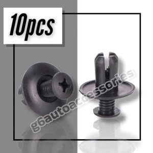 6/8mm Screw-type Clips Car Bumper Clips Motorcycle E-Bike Fender Liner Mud Guard Clips