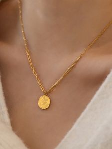 Dây Chuyền Hoa Hồng Tròn Cao Cấp Mới Không Phai Dây Chuyền Xương Đòn Dây Chuyền Thời Trang Nữ Quà Tặng Ngày Lễ Tình Nhân Phụ Kiện