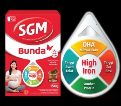 SGM bunda pro-gresmaxx tinggi zat besi bubuk 300gr