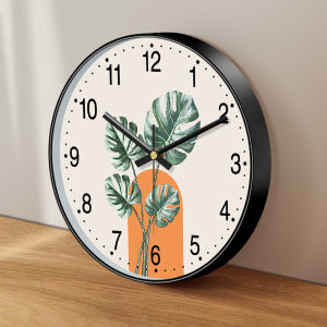 Đồng Hồ Treo Tường Hình Cây Nhiệt Đới Phong Cách Boho Không Tiếng Tích Tắc Máy Quartz Số Dễ Đọc Trang Trí Phòng Khách Phòng Ngủ Nhà Bếp Văn Phòng
